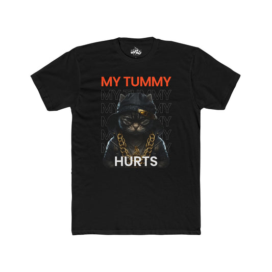 TUMMY HURT cat tee